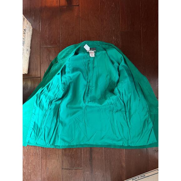 Vintage Green Leather Jacket by The Works from Saks Fifth Avenue - Size M - Picture 7 of 7